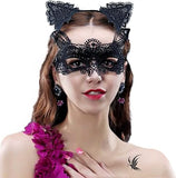 Darrahopens Occasions > Costumes > Costumes & Accessories Cat Mask and Ears Headband, Catwoman Costume Accessories for Women's Halloween Party Makeup and Fancy Dress