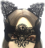 Darrahopens Occasions > Costumes > Costumes & Accessories Cat Mask and Ears Headband, Catwoman Costume Accessories for Women's Halloween Party Makeup and Fancy Dress