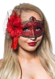 Darrahopens Occasions > Costumes > Costumes & Accessories Celebration Red Glitter Masquerade Mask