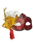 Darrahopens Occasions > Costumes > Costumes & Accessories Celebration Red Glitter Masquerade Mask