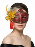 Darrahopens Occasions > Costumes > Costumes & Accessories Celebration Red Glitter Masquerade Mask