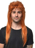 Darrahopens Occasions > Costumes > Costumes & Accessories Classic Long Ginger Mullet Mens Costume Wig