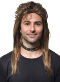 Darrahopens Occasions > Costumes > Costumes & Accessories Classic Long Rich Brown Mullet Mens Costume Wig
