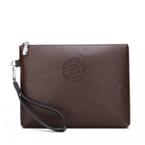 Darrahopens Occasions > Costumes > Costumes & Accessories Coffee Classic Men's PU Leather Clutch Bag - Slim Business Wristlet & Travel Pouch