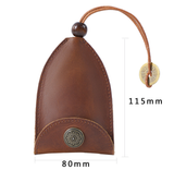 Darrahopens Occasions > Costumes > Costumes & Accessories Coffee Vintage Crazy Horse Leather Key Organizer - Handmade Pull-Out Car Key Case & Home Key Holder with Retro Coin Charm