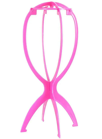 Darrahopens Occasions > Costumes > Costumes & Accessories Collapsible Pink 36cm Tall Wig Stand