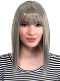 Darrahopens Occasions > Costumes > Costumes & Accessories Concave Deluxe Silver Bob Womens Fashion Wig with Skin Top Part