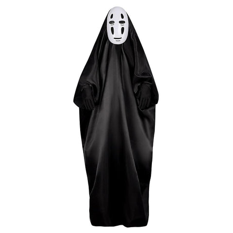 Darrahopens Occasions > Costumes > Costumes & Accessories Cosplay Costume Spirited Away No Face Kaonashi Cosplay Costume Halloween Decoration Party Costume Mask Clothing Gloves Set Gifts_yux