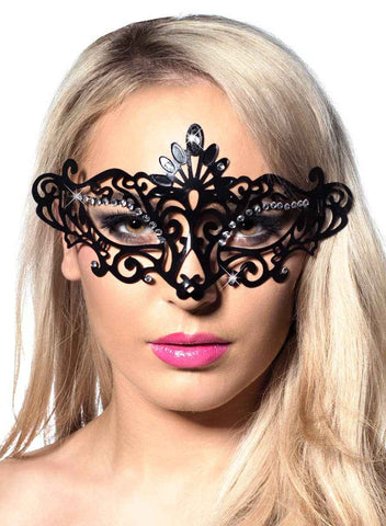 Darrahopens Occasions > Costumes > Costumes & Accessories Cut Out Black Plastic Masquerade Mask