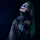 Darrahopens Occasions > Costumes > Costumes & Accessories Cyberpunk Joker PVC Mask with Green Dreadlocks – Anime Cosplay Prop for Halloween & Christmas Parties!