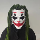 Darrahopens Occasions > Costumes > Costumes & Accessories Cyberpunk Joker PVC Mask with Green Dreadlocks – Anime Cosplay Prop for Halloween & Christmas Parties!