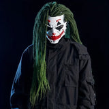 Darrahopens Occasions > Costumes > Costumes & Accessories Cyberpunk Joker PVC Mask with Green Dreadlocks – Anime Cosplay Prop for Halloween & Christmas Parties!