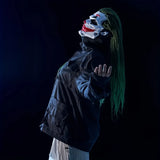 Darrahopens Occasions > Costumes > Costumes & Accessories Cyberpunk Joker PVC Mask with Green Dreadlocks – Anime Cosplay Prop for Halloween & Christmas Parties!