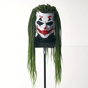 Darrahopens Occasions > Costumes > Costumes & Accessories Cyberpunk Joker PVC Mask with Green Dreadlocks – Anime Cosplay Prop for Halloween & Christmas Parties!