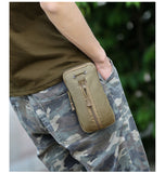 Darrahopens Occasions > Costumes > Costumes & Accessories Dark Green camouflage Multi-Functional Outdoor Water Bottle & Phone Pouch – Tactical Zippered Waist Pack for Travel, Hiking, and Daily Use