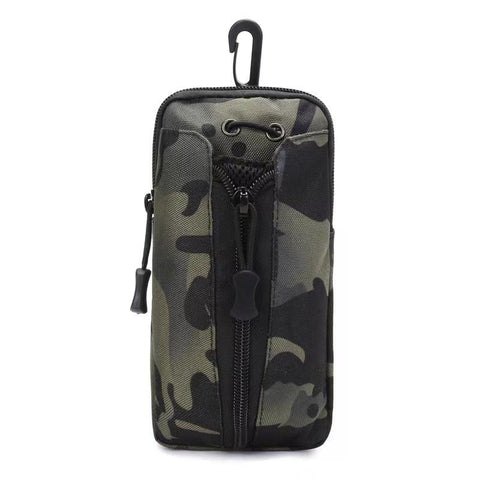 Darrahopens Occasions > Costumes > Costumes & Accessories Dark Green camouflage Multi-Functional Outdoor Water Bottle & Phone Pouch – Tactical Zippered Waist Pack for Travel, Hiking, and Daily Use
