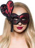 Darrahopens Occasions > Costumes > Costumes & Accessories Deluxe Black and Red Brocade Masquerade Mask