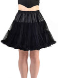 Darrahopens Occasions > Costumes > Costumes & Accessories Deluxe Fluffy Black Thigh Length Womens Petticoat