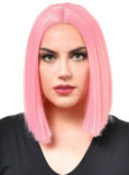 Darrahopens Occasions > Costumes > Costumes & Accessories Deluxe Light Pink Womens Heat Resistant Bob Costume Wig