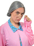 Darrahopens Occasions > Costumes > Costumes & Accessories Deluxe Old Lady Grey Bun Womens Costume Wig