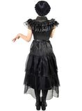 Darrahopens Occasions > Costumes > Costumes & Accessories Deluxe Teen Girls Wednesday Black Party Dress Costume