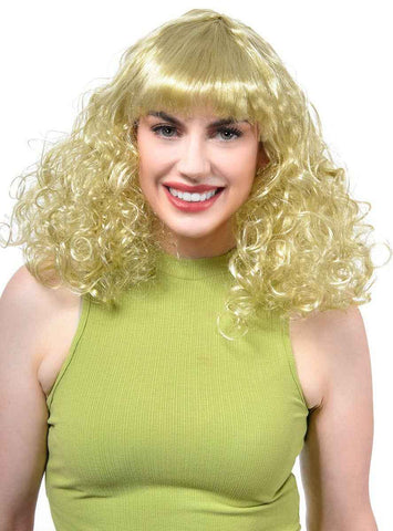 Darrahopens Occasions > Costumes > Costumes & Accessories Disco Star Womens Curly Blonde 70s Costume Wig