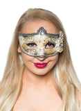 Darrahopens Occasions > Costumes > Costumes & Accessories Edwardian Black and Ivory Adults Masquerade Mask
