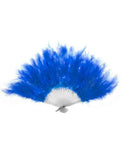 Darrahopens Occasions > Costumes > Costumes & Accessories Fluffy Blue Feather Hand Held Costume Fan