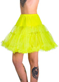 Darrahopens Occasions > Costumes > Costumes & Accessories Fluffy Neon Yellow Thigh Length Costume Petticoat