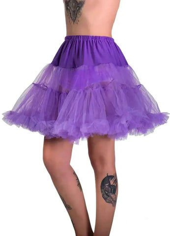 Darrahopens Occasions > Costumes > Costumes & Accessories Fluffy Purple Thigh Length Costume Petticoat