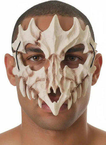 Darrahopens Occasions > Costumes > Costumes & Accessories Foam Dragon Skull Half Mask Halloween Accessory