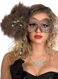 Darrahopens Occasions > Costumes > Costumes & Accessories Glitter Swirls Coffee and Caramel Hand Held Masquerade Mask