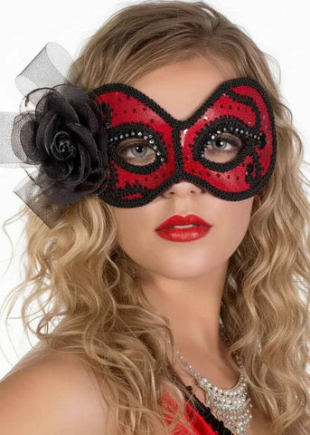 Darrahopens Occasions > Costumes > Costumes & Accessories Glittering Senorita Red Masquerade Mask