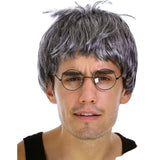Darrahopens Occasions > Costumes > Costumes & Accessories Grandpa Wig Grey Old Man Costume Party Halloween Book Week Professor
