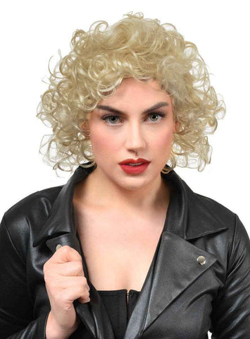 Darrahopens Occasions > Costumes > Costumes & Accessories Greaser Womens Curly Blonde Sandy Costume Wig