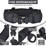 Darrahopens Occasions > Costumes > Costumes & Accessories Green Adjustable Tactical Battle Belt Set - Padded MOLLE Outer & Nylon Inner Belt