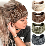 Darrahopens Occasions > Costumes > Costumes & Accessories Green Bohemian Yoga Headband – Elastic Sweat-Wicking Hairband for Women