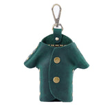 Darrahopens Occasions > Costumes > Costumes & Accessories Green Genuine Crazy Horse Leather Key Case Creative Jacket Shape Holder Vintage Cowhide Pouch for Car Fob & House Keys Brown