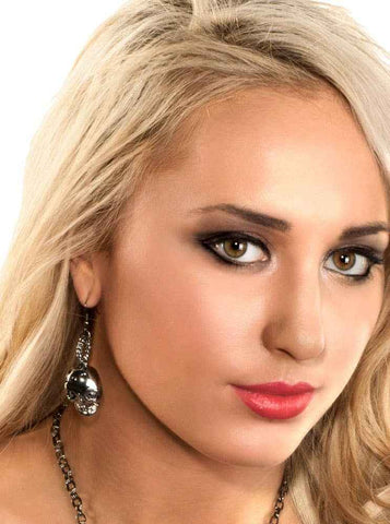 Darrahopens Occasions > Costumes > Costumes & Accessories Gun Metal Black Halloween Skull Earrings