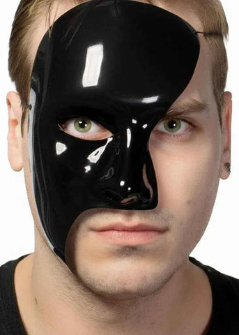 Darrahopens Occasions > Costumes > Costumes & Accessories Half Face Black Phantom of the Opera Masquerade Mask