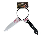 Darrahopens Occasions > Costumes > Costumes & Accessories HALLOWEEN Prank Fake Knife Through Head Horror Scary Headband Costume Party Joke