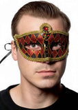 Darrahopens Occasions > Costumes > Costumes & Accessories Harlequin Black and Red Glitter Venetian Masquerade Mask