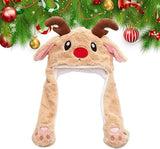 Darrahopens Occasions > Costumes > Costumes & Accessories Hats - Santa Hats - Plush Santa Hats - Cute Bouncy Ear Warmers - Interactive Animation Design - Suitable for Cosplay, Parties, Music Festivals, Costumes and Accessories - Christmas Gifts - Birthday Gifts