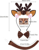 Darrahopens Occasions > Costumes > Costumes & Accessories Headband - Elk Ears - Great for a Masquerade - Christmas Reindeer Headband and Tail - Perfect for Winter, Holidays, Halloween, Parties and Cosplay Costumes