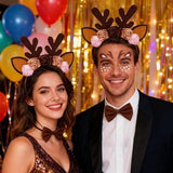 Darrahopens Occasions > Costumes > Costumes & Accessories Headband - Elk Ears - Great for a Masquerade - Christmas Reindeer Headband and Tail - Perfect for Winter, Holidays, Halloween, Parties and Cosplay Costumes