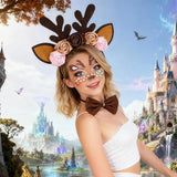 Darrahopens Occasions > Costumes > Costumes & Accessories Headband - Elk Ears - Great for a Masquerade - Christmas Reindeer Headband and Tail - Perfect for Winter, Holidays, Halloween, Parties and Cosplay Costumes