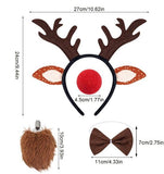 Darrahopens Occasions > Costumes > Costumes & Accessories Headband - Elk Hair Accessory - Cute Plush Christmas Headdress - Soft Decorative Accessory for Winter Parties, Cosplay, Costumes