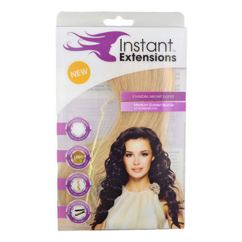 Darrahopens Occasions > Costumes > Costumes & Accessories Instant Hair Extensions  w/ Invisible Band - Medium Golden Blonde
