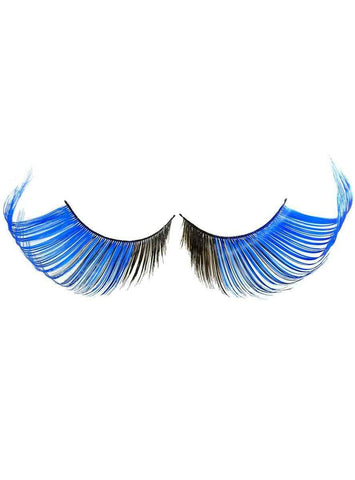 Darrahopens Occasions > Costumes > Costumes & Accessories Jumbo Blue and Black Winged False Eyelashes