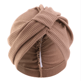 Darrahopens Occasions > Costumes > Costumes & Accessories Khaki 3 Pack Women's Cotton Waffle Knit Turban Headwrap - Thickened Indian Style Beanie Cap - One Size Fits All for Australian Daily Wear